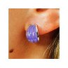 925 Sterling Silver Agate Stud Earrings