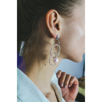 925 Sterling Silver Pearls Earrings