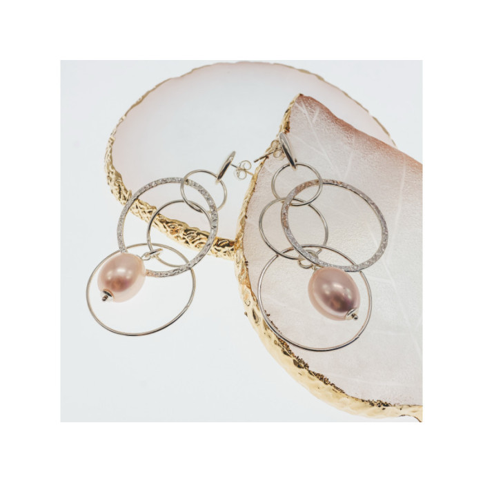 925 STERLING SILVER PEARLS EARRINGS