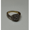 10K YELLOW GOLD DIAMONDS RING SIZE 9