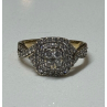 10K YELLOW GOLD DIAMONDS RING SIZE 9
