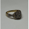 10K YELLOW GOLD DIAMONDS RING SIZE 9
