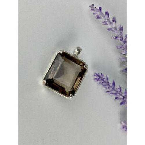 925 Sterling Silver Brown Tourmaline Pendant