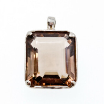 925 Sterling Silver Brown Tourmaline Pendant