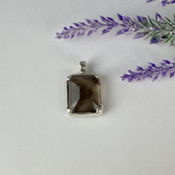925 Sterling Silver Brown Tourmaline Pendant