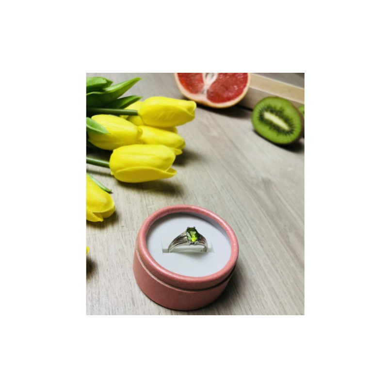 925 Sterling Silver Tsavorite Ring Size 9