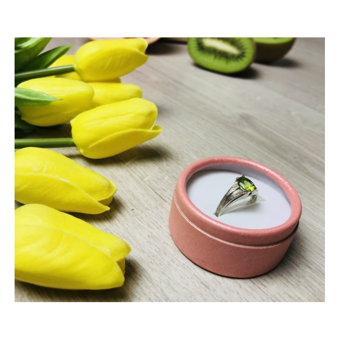 925 Sterling Silver Tsavorite Ring Size 9