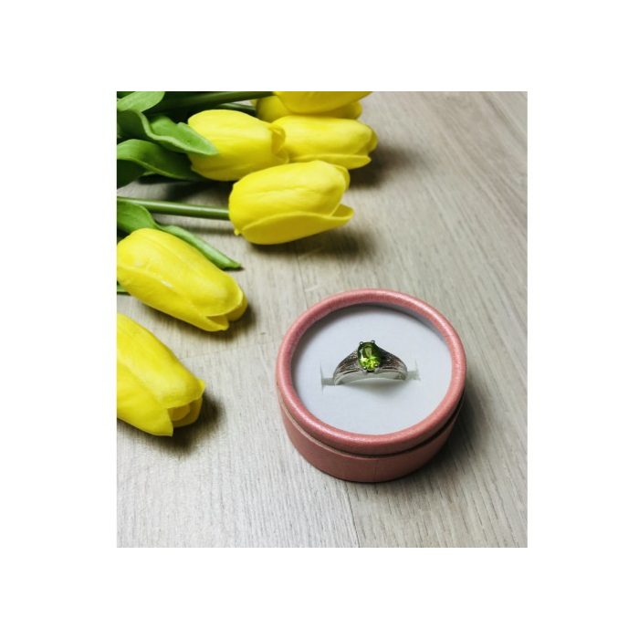 925 Sterling Silver Tsavorite Ring Size 9