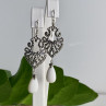 925 Sterling Silver Mother OF Pearl & Marcasites Earrings