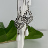 925 Sterling Silver Mother OF Pearl & Marcasites Earrings