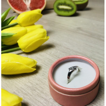 925 Sterling Silver CZ Ring Size 7