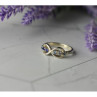 925 Sterling Silver Blue Tourmaline & Spinel Ring Size 5.5 Megan Ray