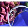 925 Sterling Silver Moonstone, Sapphire & Ruby Stud Earrings