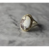 Vintage 925 Sterling Silver Moss Agate Ring Size 5.5