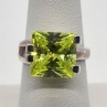 925 Sterling Silver Chrysoprase Ring Size 8