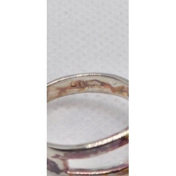 925 Sterling Silver Chrysoprase Ring Size 8