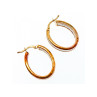 Milor 925 Sterling Silver Gold Plated Earrings Italy