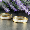 Milor 925 Sterling Silver Gold Plated Earrings Italy