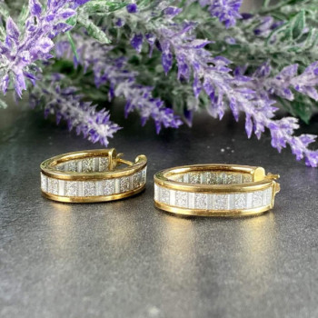 Milor 925 Sterling Silver Gold Plated Earrings Italy