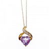 10 K Yellow Gold Amethyst & Diamond 