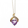 10 K Yellow Gold Amethyst & Diamond 