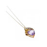 10 K YELLOW GOLD AMETHYST & DIAMOND 