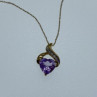 10 K Yellow Gold Amethyst & Diamond 