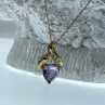 10 K Yellow Gold Amethyst & Diamond 