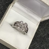 925 Sterling Silver CZ Ring Size 8