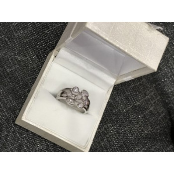 925 Sterling Silver CZ Ring Size 8