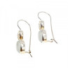 925 Sterling Silver White Jadeite Earrings