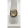 925 Sterling Silver With Quartz & Helidor Ring Size 9.5