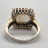 925 Sterling Silver With Quartz & Helidor Ring Size 9.5
