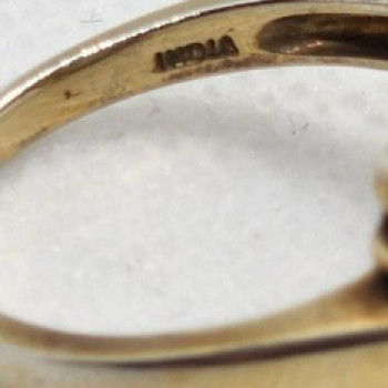 925 Sterling Silver With Quartz & Helidor Ring Size 9.5