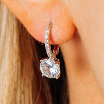 925 Sterling Silver CZ Earrings