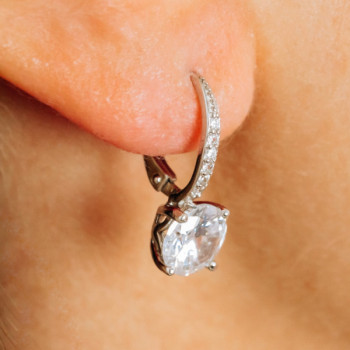 925 Sterling Silver CZ Earrings