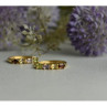 925 Sterling Silver Gold Plated Multi Gemstones Earrings