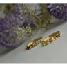 925 Sterling Silver Gold Plated Multi Gemstones Earrings