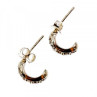 925 Sterling Silver White CZ Stud Earrings