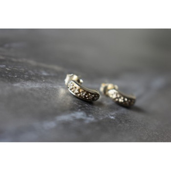 925 Sterling Silver White CZ Stud Earrings