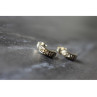 925 Sterling Silver White CZ Stud Earrings