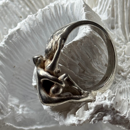 925 Sterling Silver Kamasutra Ring Size 6.5