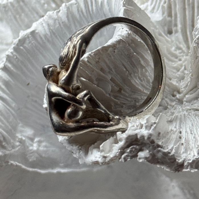 925 Sterling Silver Kamasutra Ring Size 6.5