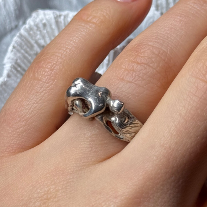 925 Sterling Silver Kamasutra Ring Size 6.5