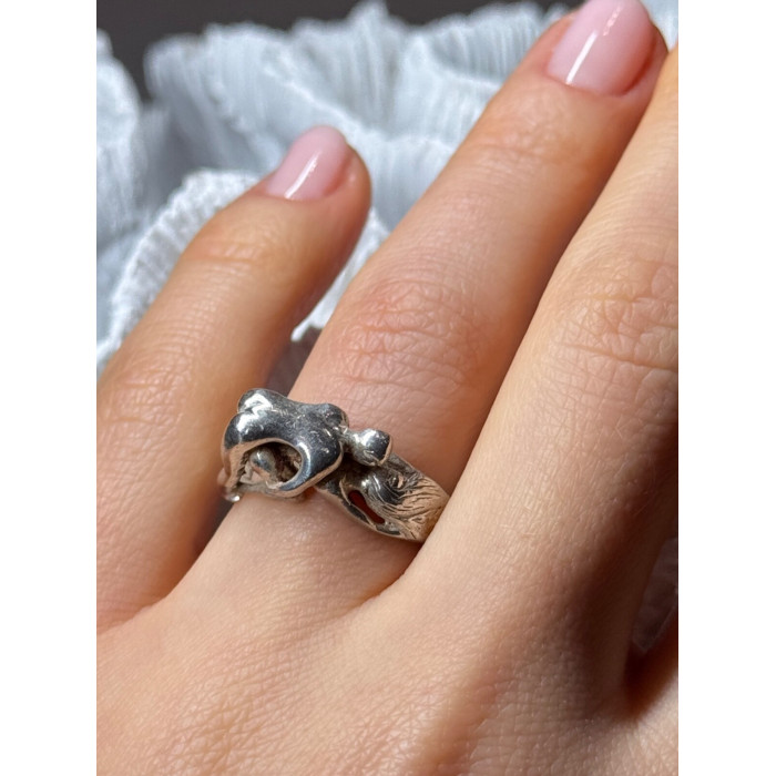 925 Sterling Silver Kamasutra Ring Size 6.5