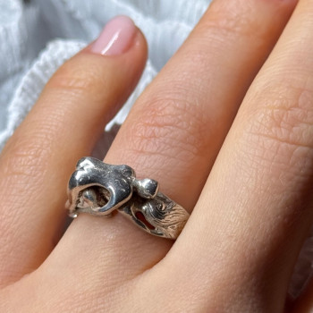 925 Sterling Silver Kamasutra Ring Size 6.5