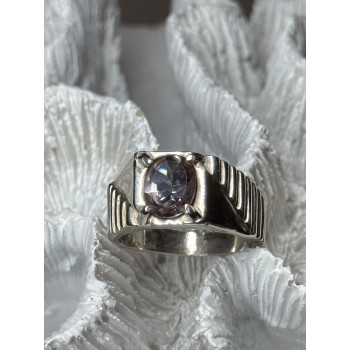 Men's 925 Sterling Silver Spinel Ring Size 8.5