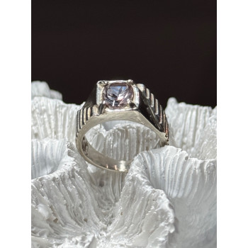 Men's 925 Sterling Silver Spinel Ring Size 8.5