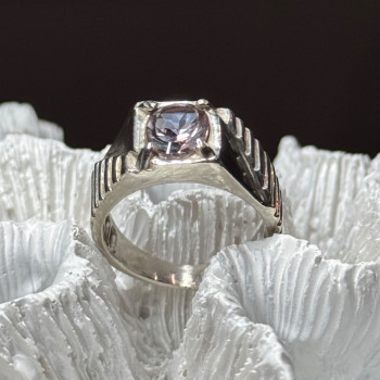 Men's 925 Sterling Silver Spinel Ring Size 8.5