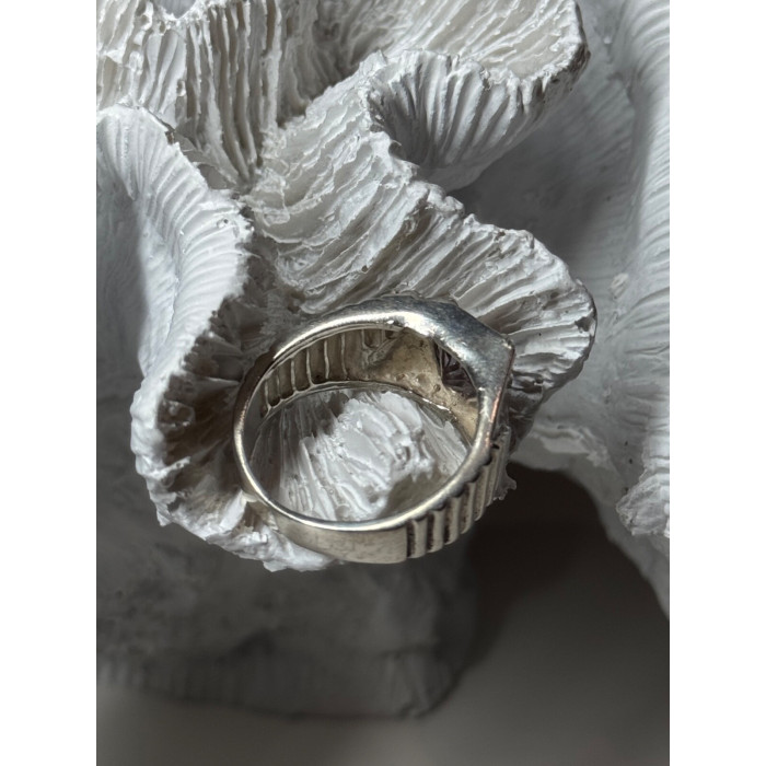 Men's 925 Sterling Silver Spinel Ring Size 8.5